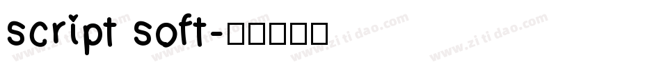 script soft字体转换